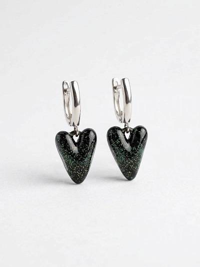 Серьги "Сердце тайги"