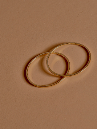 Декоративные колечки для серёжек (20 мм, позолота)