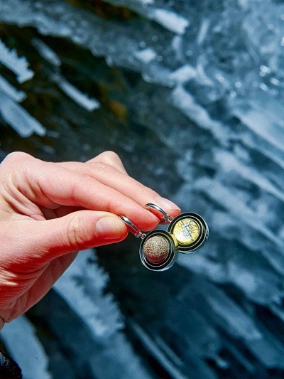 Серьги "Солнце и Луна"