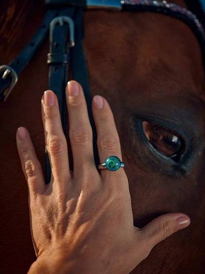 Комплект "Небо в алмазах" с кольцом