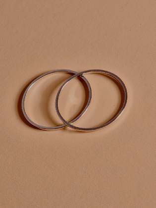 Декоративные колечки для сережек (25 мм, родирование)