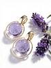 Серьги "Лавандовый раф"