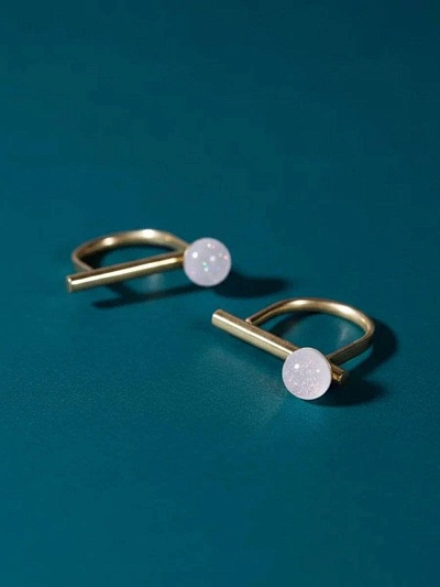 Кольцо "Снежинка на ладони"