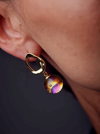 Серьги "Палитра Ван Гога"