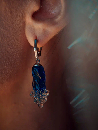 Серьги "Байкальская пучина"