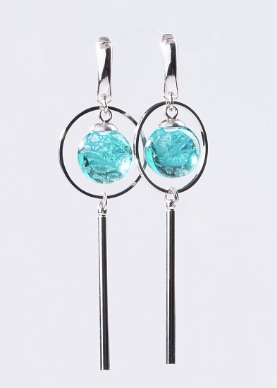 Серьги "Ментоловые леденцы"