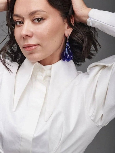 Моносерьга "Танец лепестков: колокольчики"