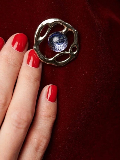 Брошь "Лунная дорожка"