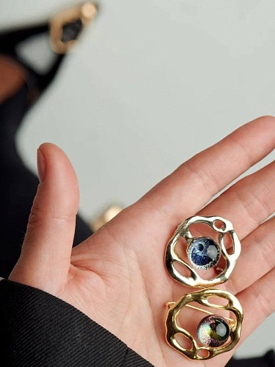 Брошь "Солнечное сплетение"