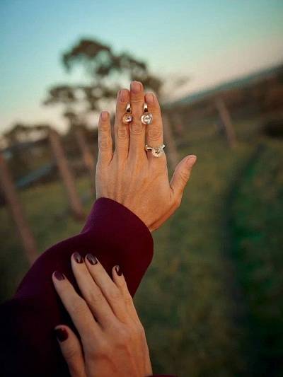 Комплект "Белое солнце пустыни" с кольцом