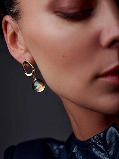 Серьги "Палитра Ван Гога"