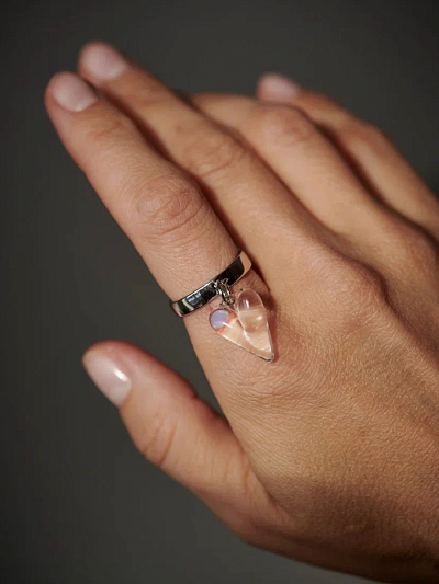 Кольцо "Сердца-невидимки"