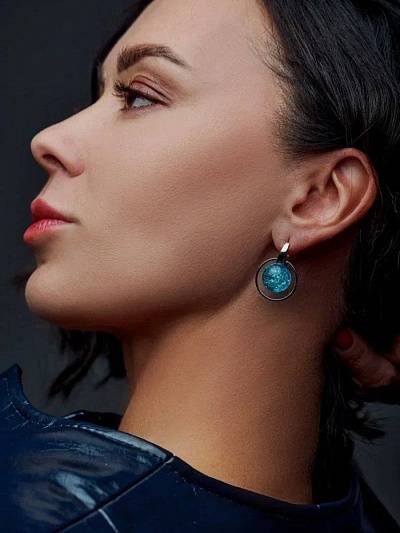 Серьги "Пузырьки Байкала"