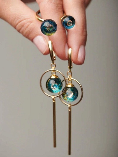 Комплект "Золотой ключик" с кольцом