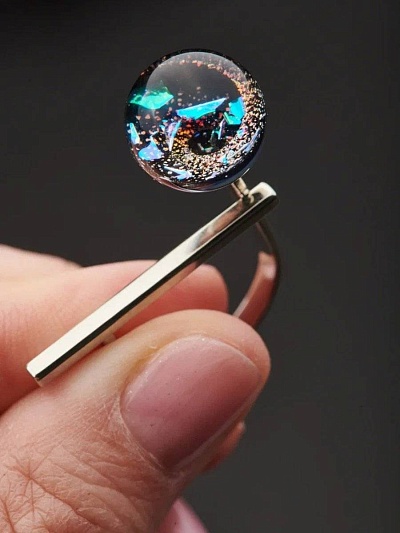 Кольцо "Пламенный лед"