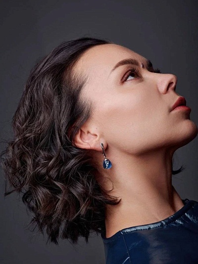 Серьги "Сердце Байкала 2.0."