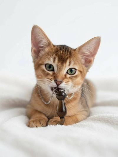 Кулон "Женщина-кошка" мечтательная