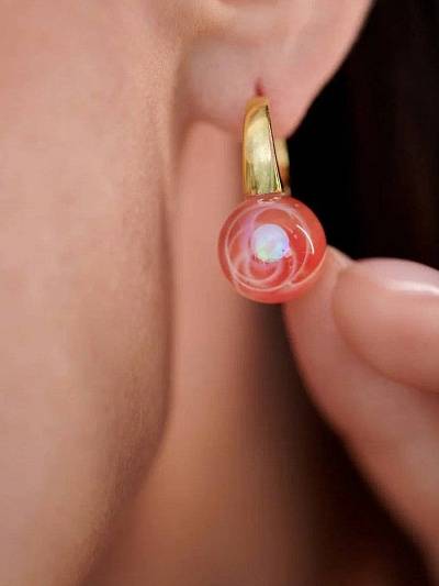 Серьги "Балийский закат"