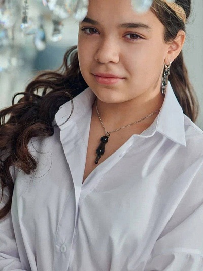 Серьги "Женщина-кошка" мечтательная