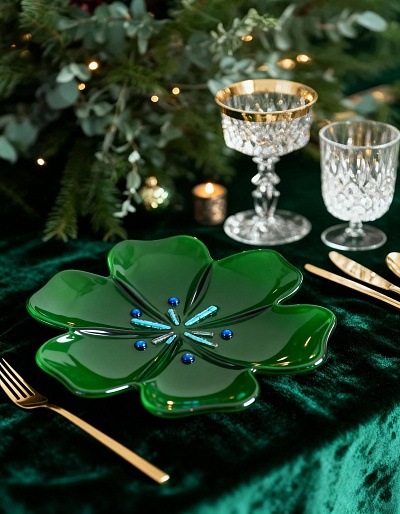 Блюдо "Изумрудная сосна"