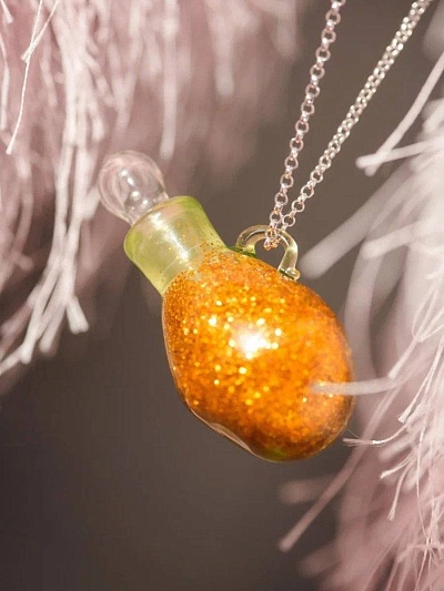 Подвеска "Волшебная лампа Алладдина" желтая