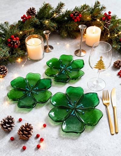 Блюдо "Изумрудная сосна"