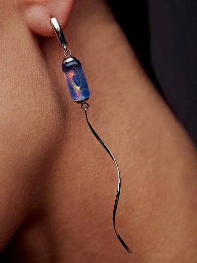 Серьги "Мелодия кометы"