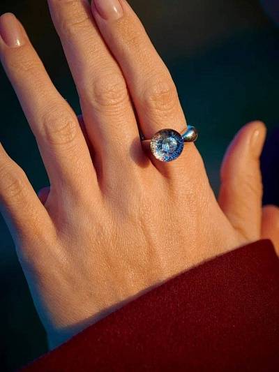 Комплект "Пульс галактики" с кольцом