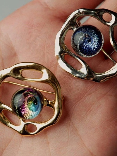 Брошь "Солнечное сплетение"