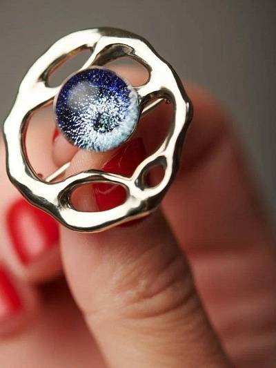 Брошь "Лунная дорожка"