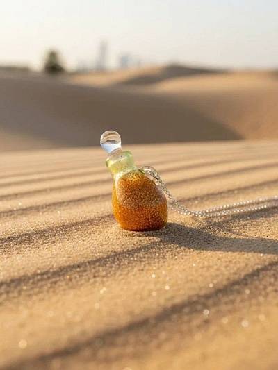 Подвеска "Волшебная лампа Алладдина" желтая