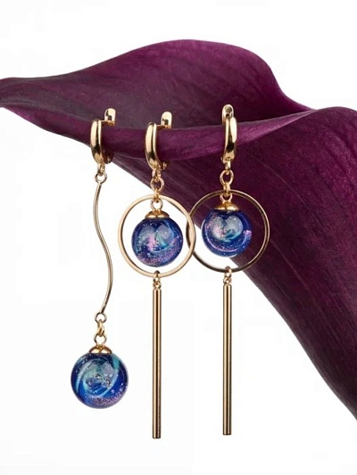 Серьги "Космический хаос 2.0."