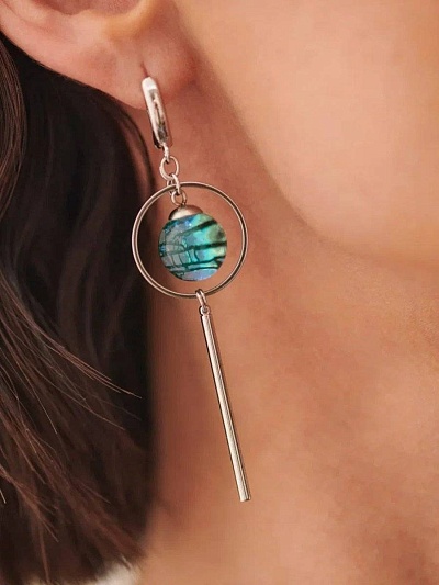 Серьги "Ментоловые леденцы"