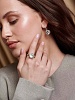 Серьги "Бриллианты с опалом"