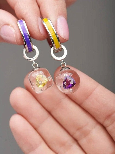 Серьги "Разноглазки 2.0"