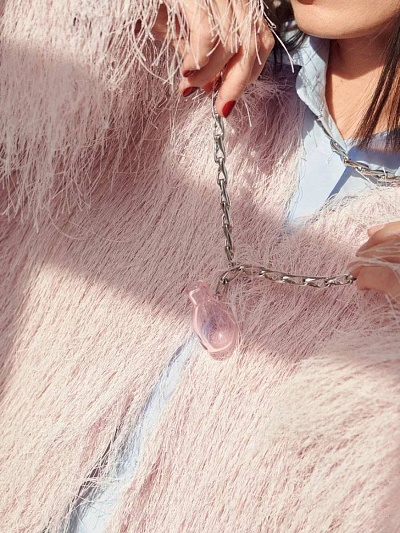 Подвеска "Волшебная лампа Алладдина" розовая