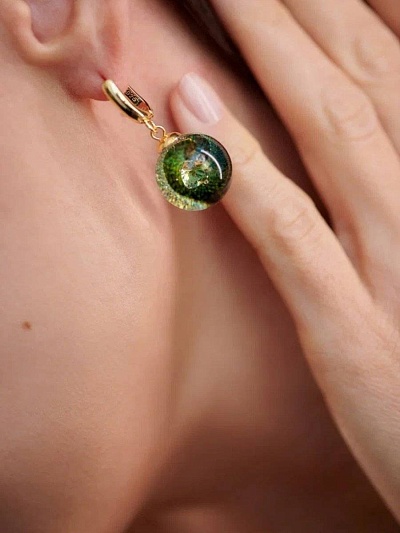 Серьги "Еловое мерцание"