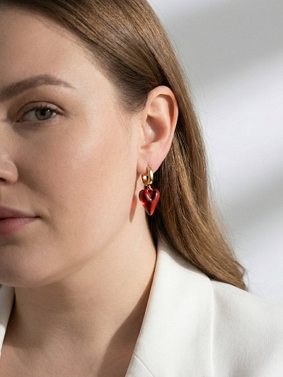 Серьги "Пламя страсти"