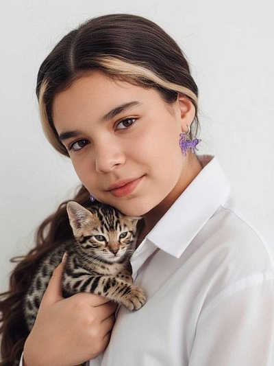 Серьги "Женщина-кошка" дерзкая