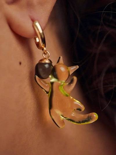 Серьги "Женщина-кошка" игривая