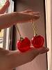 Серьги "Черешни" золотистые