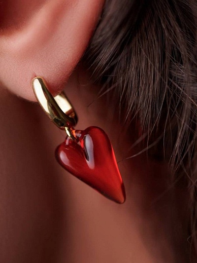 Серьги "Пламя страсти"