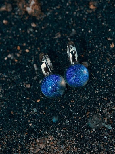 Серьги "Шоу мыльных пузырей"