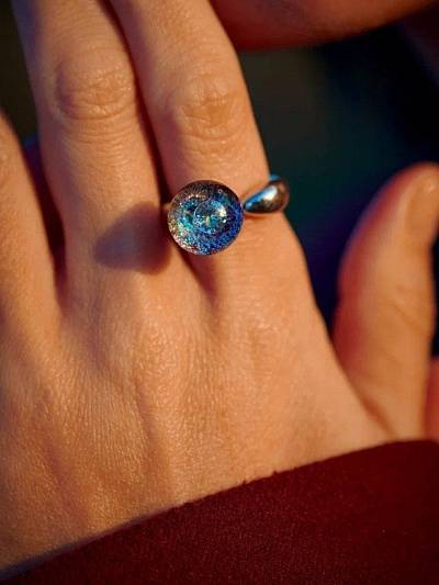 Комплект "Пульс галактики" с кольцом