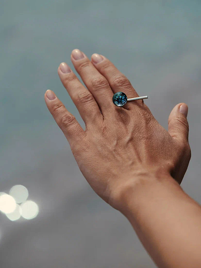 Кольцо "Пламенный лед"